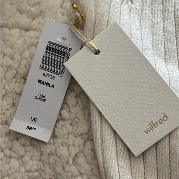 Aritzia Ribbed Knit Crop Top - oak - Picture 2 of 6